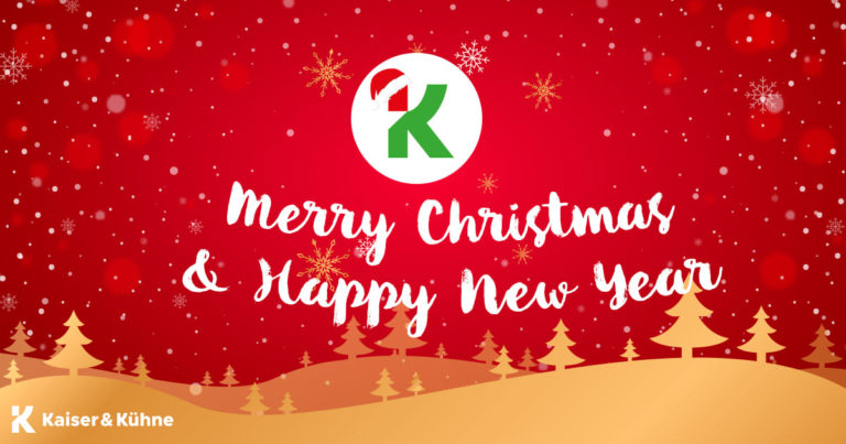 Weihnachtsmann und Neujahr wünsche auf einer selbstgestalteten Karte von Kaiser und Kühne