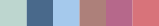 The colour palette by Kaiser and Kühne for the colour theme Mermaid
