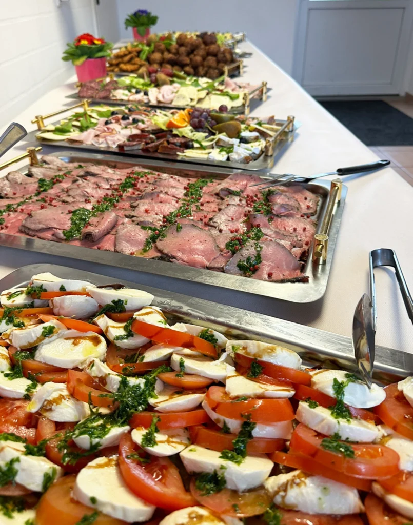 Buffet with small snacks